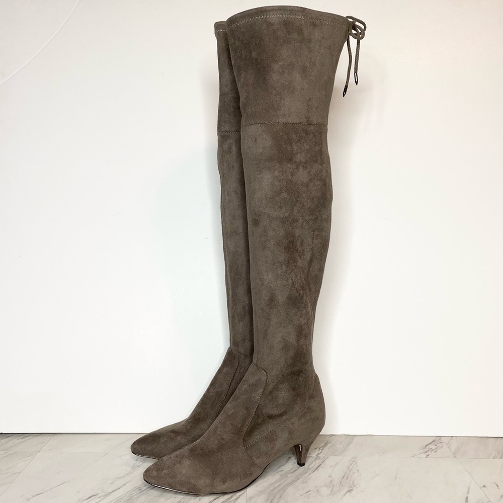 Sam Edelman Kristie Steel Grey Over the Knee Boot 7.5M